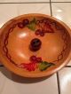 Vintage Wooden Tole Painted Nut Bowl 1 Nutcracker 6 Pics 3 Footed Mid Century Bowls photo 4