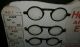Rare 1930s How Old Is Your Eyes Chart 10 Pair Bakelite Glasses Store Display Optical photo 1