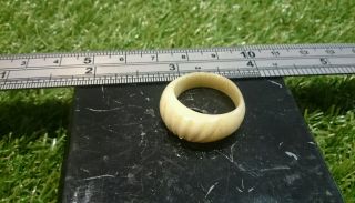 Bone Viking Ring Wearable From York Area 1970s Stunning Artifact photo