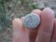 Ancient Roman Silver Ring Christogram Museum Quality Artifact Extremely Rare Roman photo 1