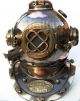 Antique U.  S Navy Brass Divers Diving Helmet Mark V Full Size Deep Sea Scuba Ixn See more Antique U.s Navy-brass Divers Diving Helmet Ma... photo 1