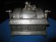 Antique Mermod Jaccard Co.  Quadruple Silver Plate Mechanical Jewelry Box 1884 Other Antique Silverplate photo 2