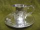 1900 French Sterling Silver (950) Coffee Cup (& Saucer) Art Nouveau St 104gr France photo 8