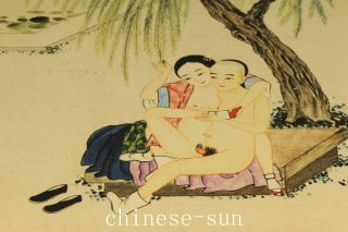 Asian Chinese Old Paper Printing Painting Ancient Married Belle Collect Picture photo