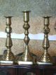 Antique Vintage Brass Beehive Candlestick Holder - Brass Candle Holders - (3) Metalware photo 2