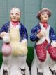 Pair: Mid 19thc Staffordshire O ' Shanter & Souter Seated Figures C1860s Figurines photo 1