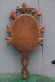 19thc Black Forest Wooden Oak Mirror With Leaf & Other Carvings C1880s Mirrors photo 11