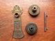 Antique Bronze Doorknobs & Matching Doorplate By Branford 1884 