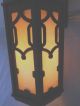 1910s Large Arts & Crafts Porch Sconce Pair W/ Slag Glass Chandeliers, Fixtures, Sconces photo 1