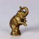 Antique Elephant Statue Made Of Brass Vintage Rich Patina India Hand Made 1401 A India photo 1