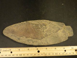 Large Dovetail Type Spearhead Heavy Patina Large Flakes From Ohio Ceremonial Bit photo