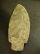 Large Dovetail Type Spearhead Heavy Patina Large Flakes From Ohio Ceremonial Bit Native American photo 1