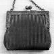 Woven Mesh Change Purse Or Child ' S Purse Chain Handle Unlined In German Silver Other Antique Silverplate photo 1