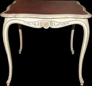 Antique French Painted Games Table photo