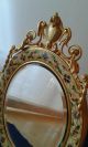 A Late 19th Century French Gilt Bronze Champleve Enamel Table Dressing Mirror Mirrors photo 2