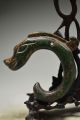 Exquisite Chinese Old Jade Skillfully Carved Dragon Hook Pendant Hs4 Necklaces & Pendants photo 4