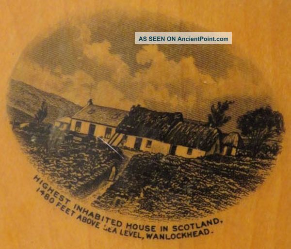 Antique Victorian Mauchline Ware Bellows Pincushion Highest House Scotland Exc Pin Cushions photo