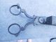 Antique Candle Wick Scissors Trimmer Snuffer With Tole Tray Ball Footed Vintage Other Antique Home & Hearth photo 5