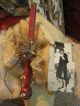 Primitive Snowman Doll Old Wool,  Old Spindle,  Old Photo,  Folk Art Snowman Doll Primitives photo 5