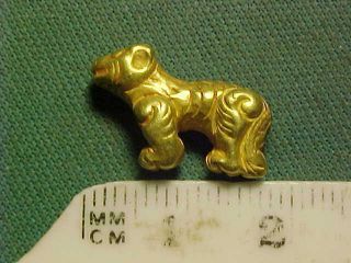 Sassanian Solid Gold Amulet Circa 224 - 642 Ad.  (quadruped) photo