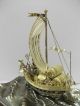Silver985 The Japanese Treasure Ship.  205g/ 7.  22oz.  Takehiko ' S Work. Other Antique Sterling Silver photo 9