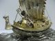 Silver985 The Japanese Treasure Ship.  205g/ 7.  22oz.  Takehiko ' S Work. Other Antique Sterling Silver photo 10