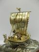 Silver985 The Japanese Treasure Ship.  205g/ 7.  22oz.  Takehiko ' S Work. Other Antique Sterling Silver photo 5