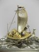 Silver985 The Japanese Treasure Ship.  205g/ 7.  22oz.  Takehiko ' S Work. Other Antique Sterling Silver photo 6
