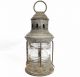 Antique Perko Marine Oil Lamp Light Lantern W/orig Glass Globe Shade 10 