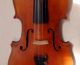 Antique Handmade German 4/4 Fullsize Violin - About 90 Years Old String photo 9