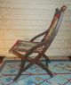 1870 80s Victorian Fold Up Carpet Chair Finish 1800-1899 photo 3