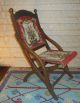 1870 80s Victorian Fold Up Carpet Chair Finish 1800-1899 photo 6