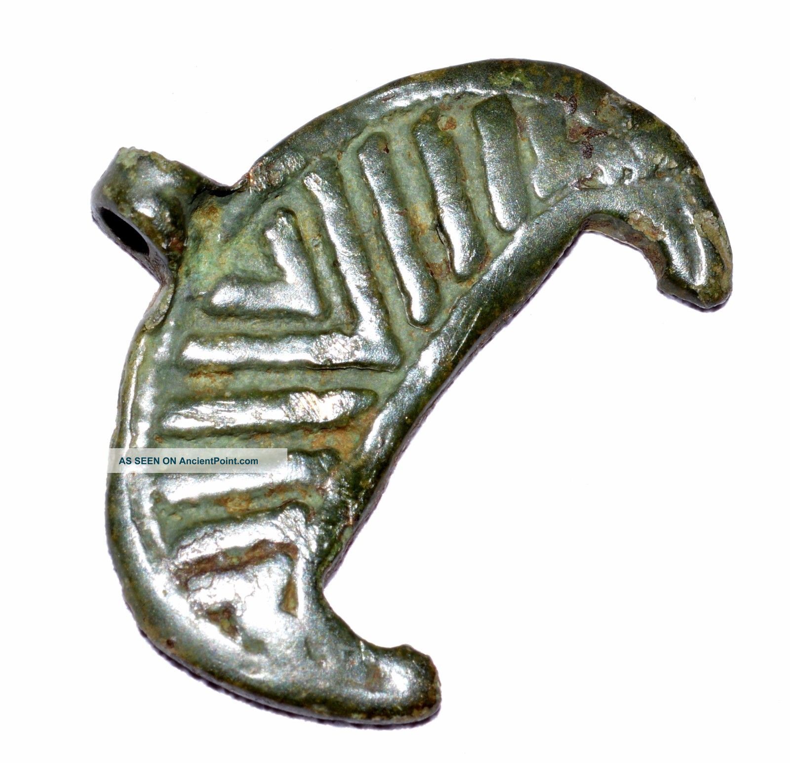Medieval Viking Lunar Pendant - Historical Gift - Op73 Roman photo