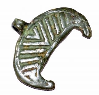 Medieval Viking Lunar Pendant - Historical Gift - Op73 photo