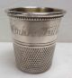 Antique Silver Ornate Engraved Oversized Thimble Family Heirloom Thimbles photo 1