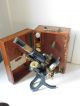 Antique J.  Swift & Son Brass Monocular Microscope,  Mechanical Stage Other Antique Science Equip photo 1