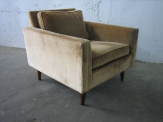 Vintage Milo Baughman Lounge Chair Thayer Coggin Label Teak Base photo