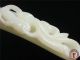 Antique Old Chinese Nephrite White Jade Belt Hook Buckle Dragon & Son Qing Dy. Other Antique Chinese Statues photo 4
