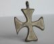 Ancient Medieval Knights Templar Period Silver Cross Pendant 1200 Ad British photo 1