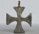 Ancient Medieval Knights Templar Period Silver Cross Pendant 1200 Ad British photo 3