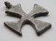 Ancient Medieval Knights Templar Period Silver Cross Pendant 1200 Ad British photo 5