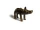 African Antique Cast Bronze Akan Ashanti Gold Weight - A Wild Boar 2 Sculptures & Statues photo 1
