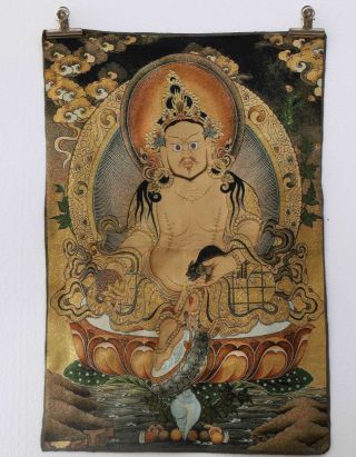 Tibet Collectable Silk Hand Painted Painting Buddha Thangka @tk47 photo