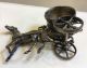 Antique Horse Cart Silver/silverplate Figural Napkin Ring Holder N/r Napkin Rings & Clips photo 1