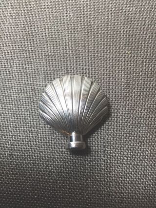 Tiffany & Co.  Vintage Authentic Sterling Silver Shell Shaped Perfume Bottle photo