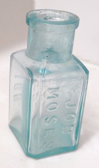 Rare Job Moses 1870s Abortion Pill Bottle Clarkes Female Pills Amethyst photo