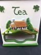 Vintage Irish Shamrock Porcelain Tea Bag Caddy & 2 Tea Bag Holders Hand Painted Other Antique Home & Hearth photo 3