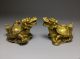 A Pair Collectible Chinese Brass Handmade Dragon Turtle Statues Other Antique Chinese Statues photo 3