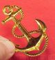 Vintage Brass Ship Anchor Rope 2 5/8 In Length Door Plate Hardware - Photo Album Anchors photo 2