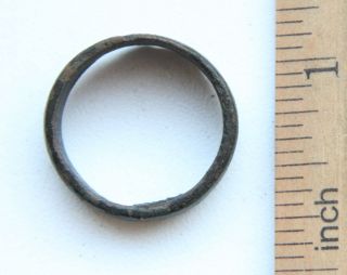 Ancient Old Viking Bronze Decorated Ring (avg30) photo